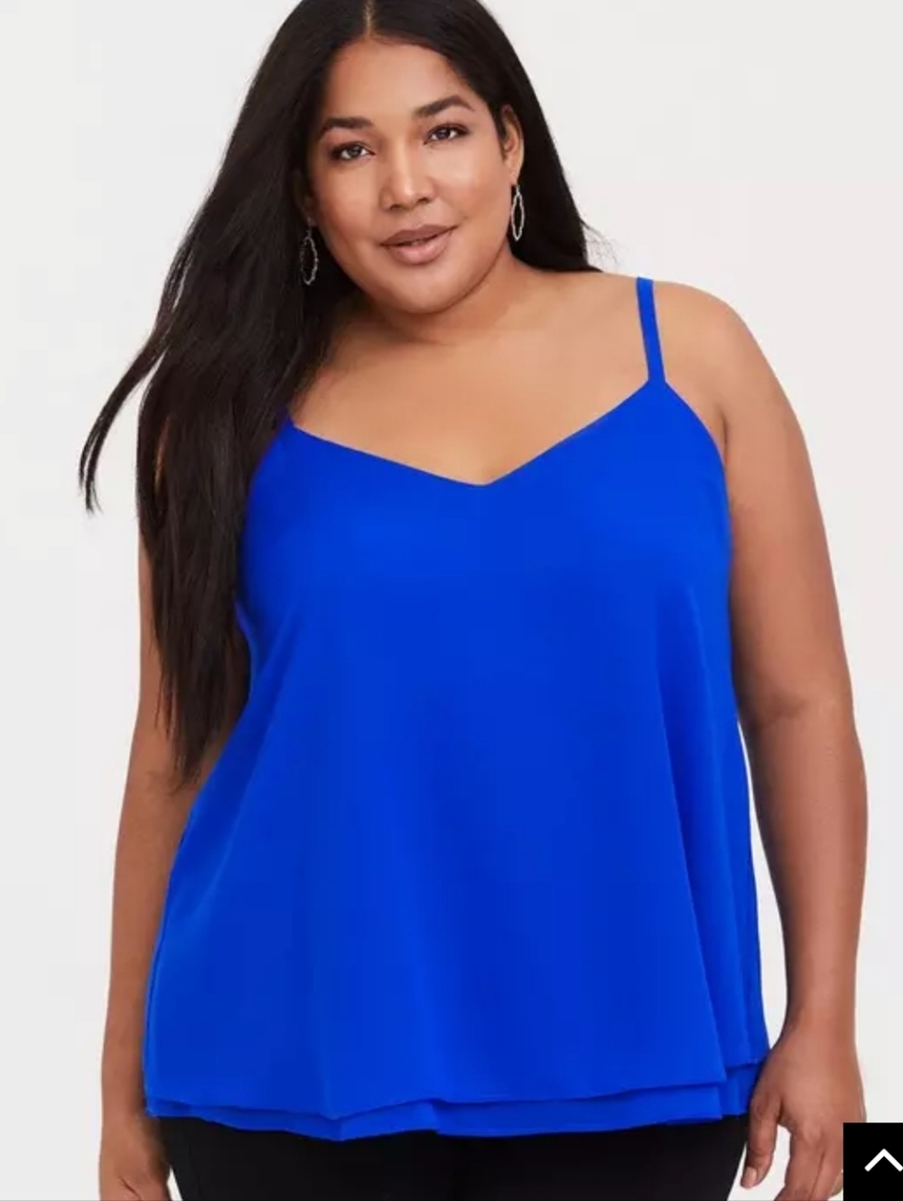 Torrid Electric Blue Chiffon Double-Layer Sophie Cami Size 3X